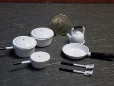 Dollhouse Miniature Metal Cookware Pots Pans 1:12 inch scale D79 Dollys Gallery