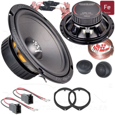 GROUND ZERO LAUTSPRECHER für OPEL TIGRA A 1994-2001 Front Vorn 2-Wege 150W #B0OH