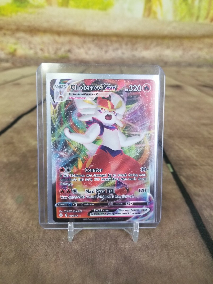 Cinderace Vmax HP320 Fire Foil #19/72 Pokemon 2021 Card | eBay