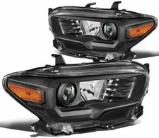 For 16-21 Toyota Tacoma Black Projector Headlight Lamp Drl W O Led Leftright For 16-21 Toyota Tacoma Black Projector Headlight Lamp Drl W O Led Leftright
