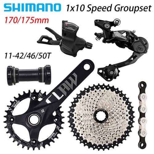 SHIMANO Deore M6000 1x10 Set Gruppi MTB Velocità 170MM/175MM 11-42/46/50T - Foto 1 di 10