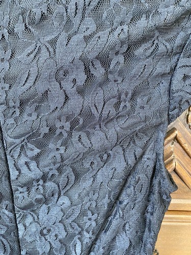 Black Sheath Peplum Lace dress Junior Size S from Heart Soul - Picture 4 of 11