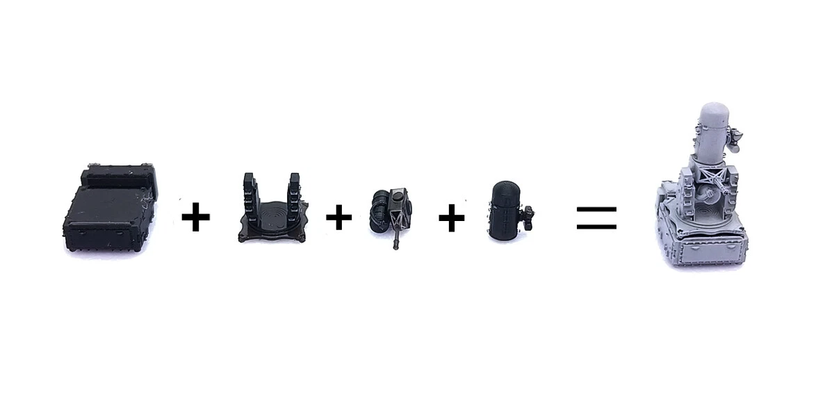 Youzi Model YZ-042 1/350 MK-15 PHALANX CIWS BLOCK IA+BLOCK IB(2pcs) Youzi Model YZ-042 1/350 MK-15 PHALANX CIWS BLOCK IA+BLOCK IB(2pcs)
