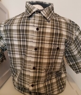 NEW Redhead Men's Plaid Short Sleeve Button Up Shirt Size Small