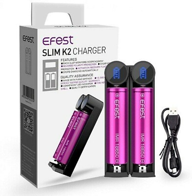 Efest Slim K2 2 Channel Battery Charger