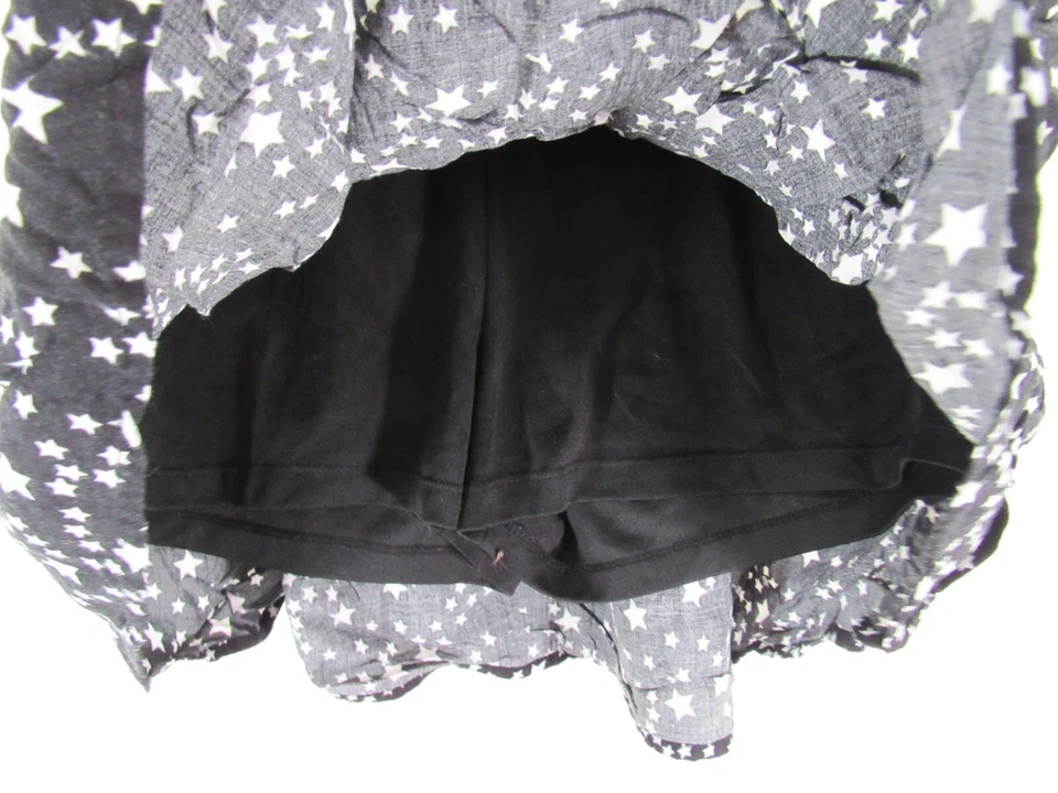 Faded Glory Skort Size XL 14 16 Girls Black White Stars Elastic Waist - Image 3 of 4