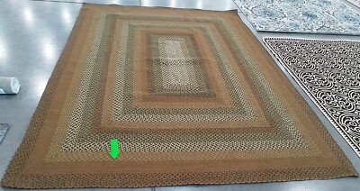 GREEN / RUST 8'-0'' x 10'-0'' Broken Thread Rug Reduced Price 1172765495 BRD652P-8