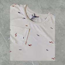 NWD SAMPLE AFTCO Shirt Women Medium Sandbar Long Sleeve UPF Fish Bass White AOP