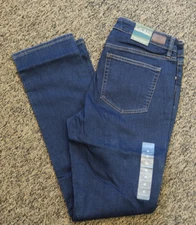 Lauren Ralph Lauren Classic Straight Slimming Fit Jeans - Size 6 - Dark Wash