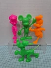 Vintage Louis Marx Plastic Disney Figures Lot of 4 Pinocchio Pluto Mickey Mouse