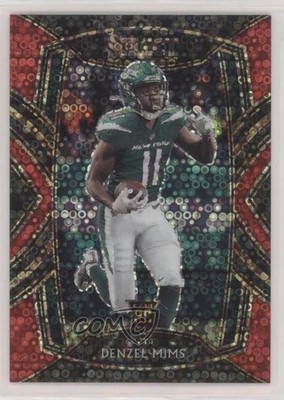 2020 Panini Select Club Level Red Disco Prizm 15/49 Denzel Mims Rookie RC 0q3