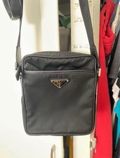 PRADA Black Small Crossbody Bag Zip Closure L...
