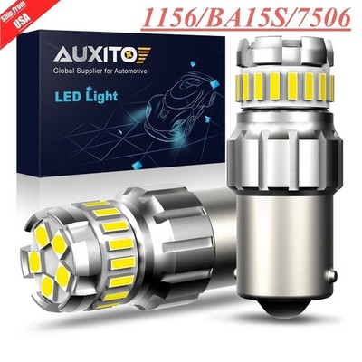 AUXITO 1156 BA15S 23-LED Reverse Backup Light Bulbs 6000K White 2800LM Bright