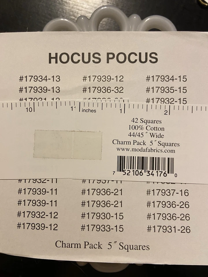 Hocus Pocus By Sandy Gervais For Moda OOP Charm Pack - Image 2 of 2