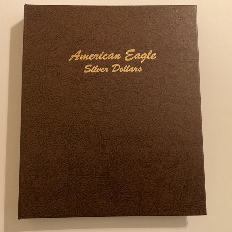 American Eagle Silver Dollar Dansco album New 1986--Date Model 7181 4pages
