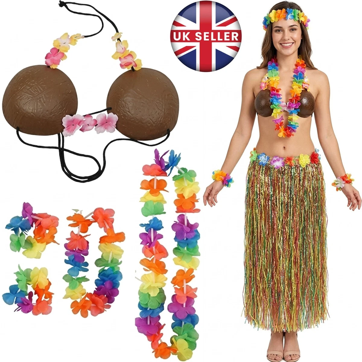 ladies hawaiian fancy dress Women's Complete Outfit Costumes for sale PV_NO