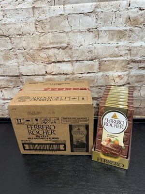 1 Case Ferrero Rocher Milk Chocolate With Hazelnut & Almond Filling 16 X 3.1 oz
