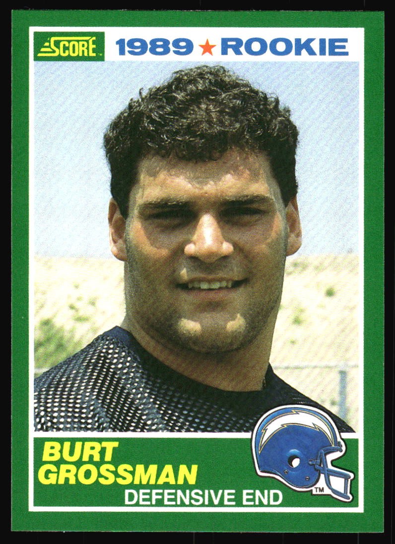 1989 Score Burt Grossman Rookie #252 San Diego Chargers