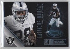 2016 Panini Playbook Platinum 46/49 Latavius Murray #19 0l1