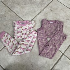 Hanna Andersson Organic Cotton Pajama Set Lot of Two Size 110 US 5 Unicorns