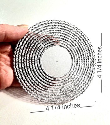 Circle Set Of 11 Metal Cutting Dies Scrapbooking Card Making Supplies 