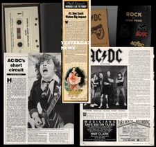 AC/DC Files :  Various clippings, pictures, ads and/or articles.