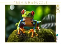 Calvendo Puzzle Rotaugenlaubfrosch | 1000 Teile Lege-GrößE 64X48Cm Foto-Puzzle F