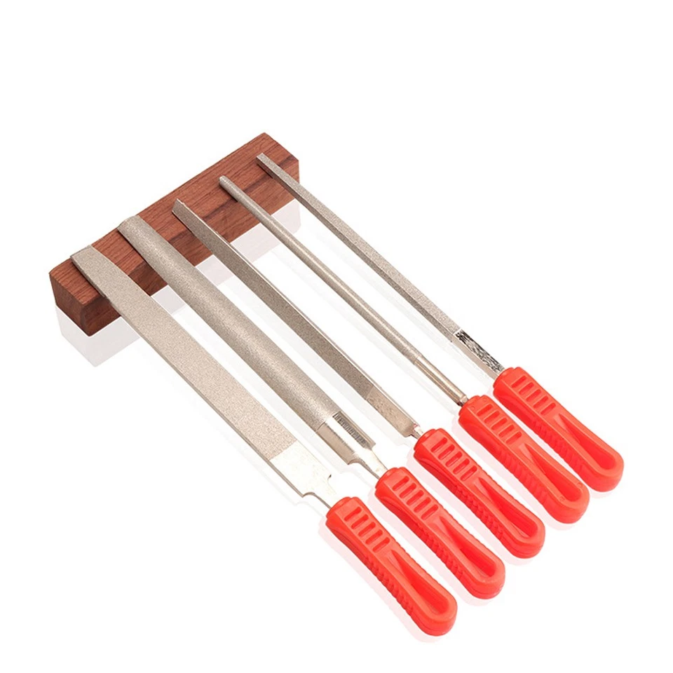 Diamond File Half Round Taper & Flat/Round File Stone Glass Metal 6/8/10/12 inch - Image 4 of 4