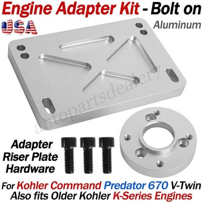 For Kohler Command to Predator 670 V-Twin Swap Adapter Kit w/ Riser Plate & Bolt