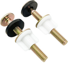 2Pcs Universal Toilet Seat Bolt Screw Set Heavy Duty Hinge Bolt with Plastic Nut