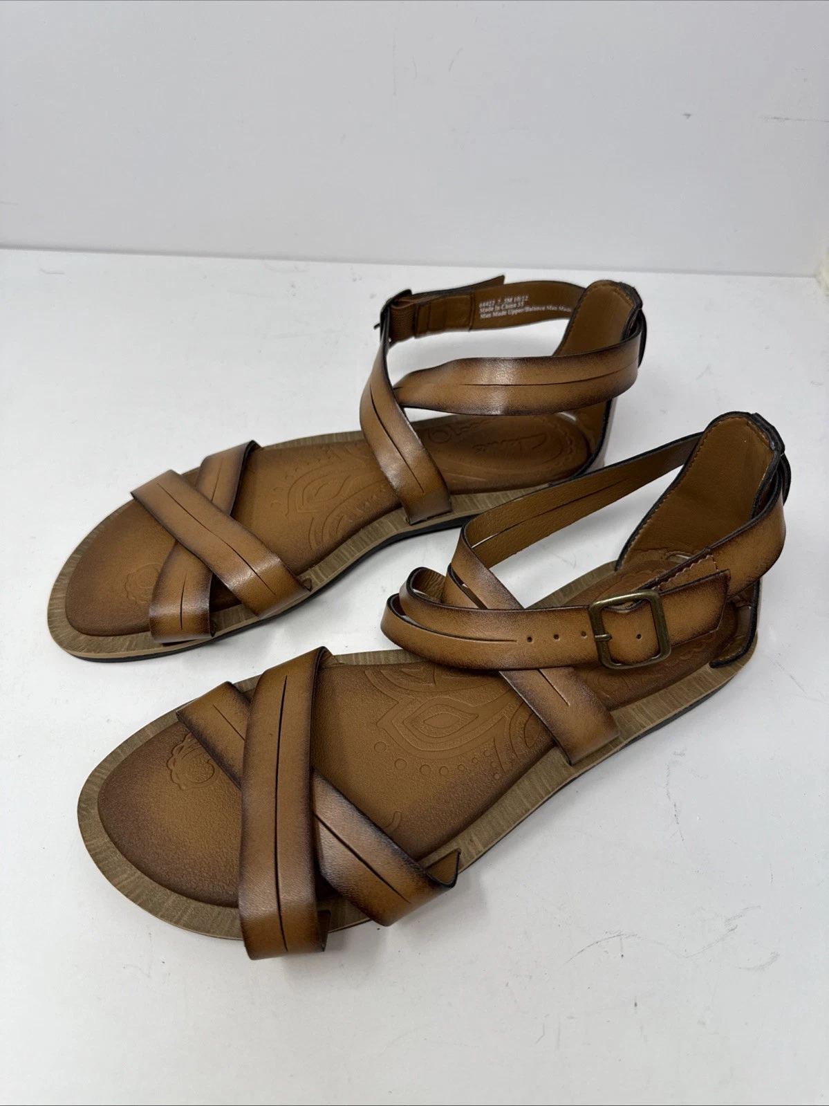 Sandali bassi Clarks donna Billie Jazz marroni con cinturino taglia 7 5 M