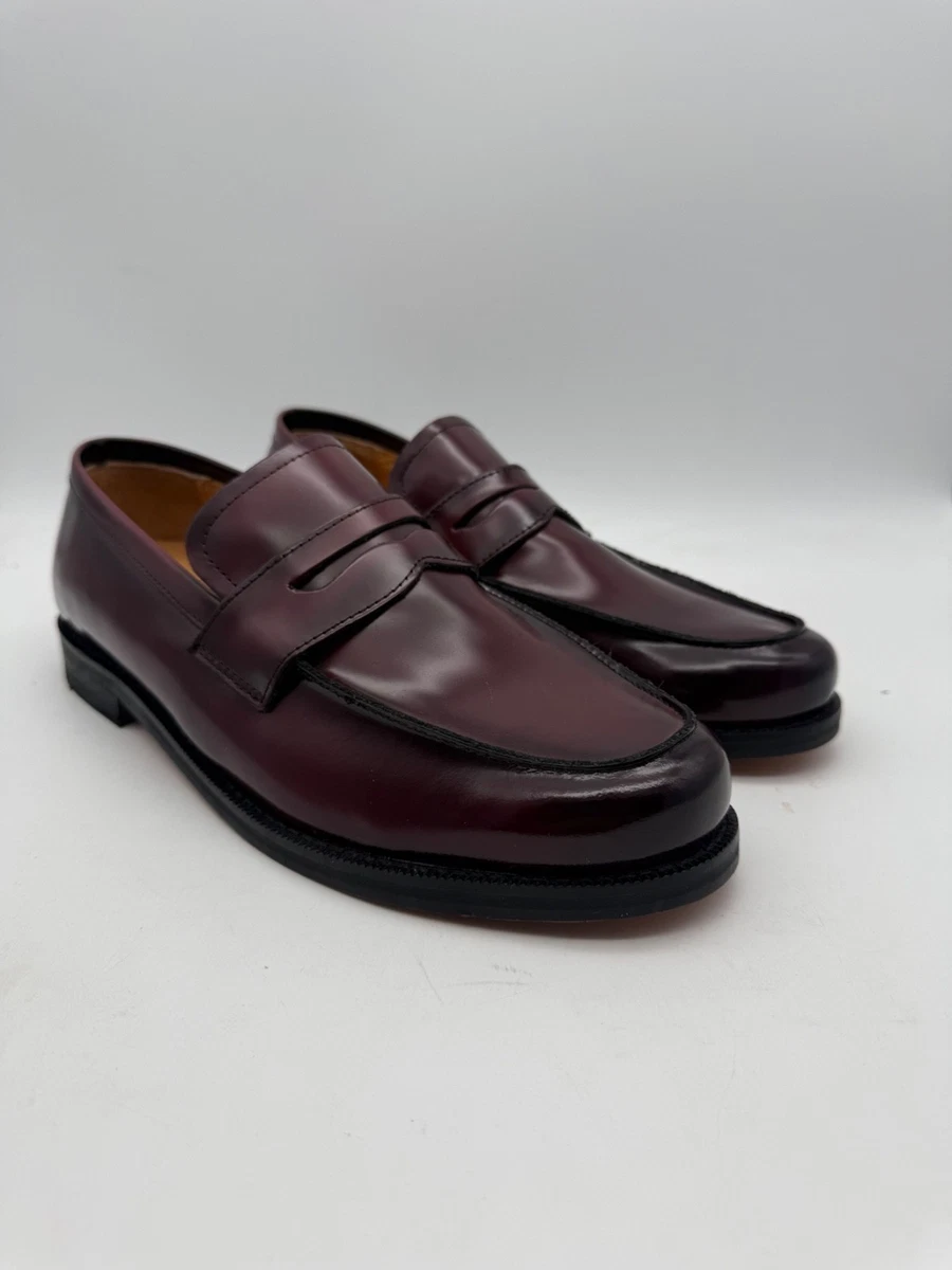 Express Burgundy Leather Penny Loafers - Men Size 9 Men main image 3