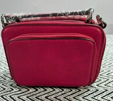 K. Carroll Vegan Leather RFID-Protected Crossbody Bag/Clutch Detachable Strap &