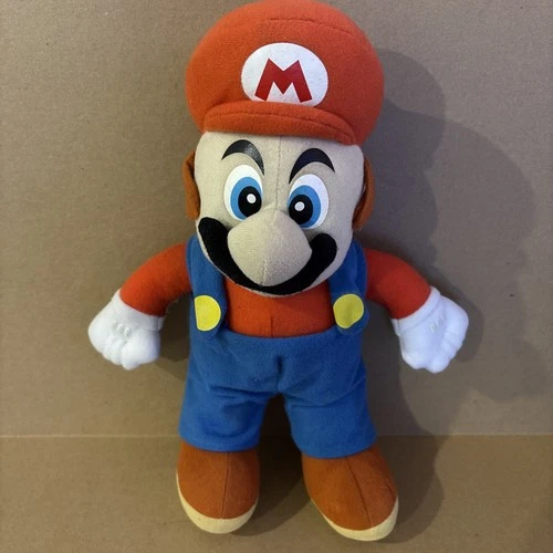 2004 Mario Plush 13” Super Mario Doll Nintendo Kellytoy Toy Vintage Plush
