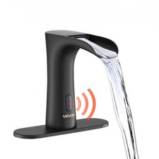 Touchless Bathroom Sink Faucet, Automatic Motion Sensor Waterfall Restroom Toile