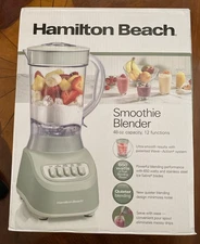 Smoothie Blender 48 oz Jar, Stainless Steel Blade, 12 Function Hamilton Beach
