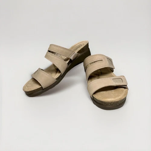 Sandali donna Clarks Collection 8 5 Calenne Maye zeppa bianca slip on slide