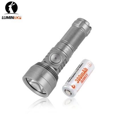 Lumintop GT Nano 3.0 700lm Sandblasted Titanium USB C Rechargeable Flashlight