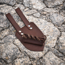 Medieval Genuine Bovine Leather Sword Dagger Belt Frog Durable Outdoor Cosplay