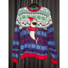 Ugly Christmas Sweater Xmas Size Medium Shark