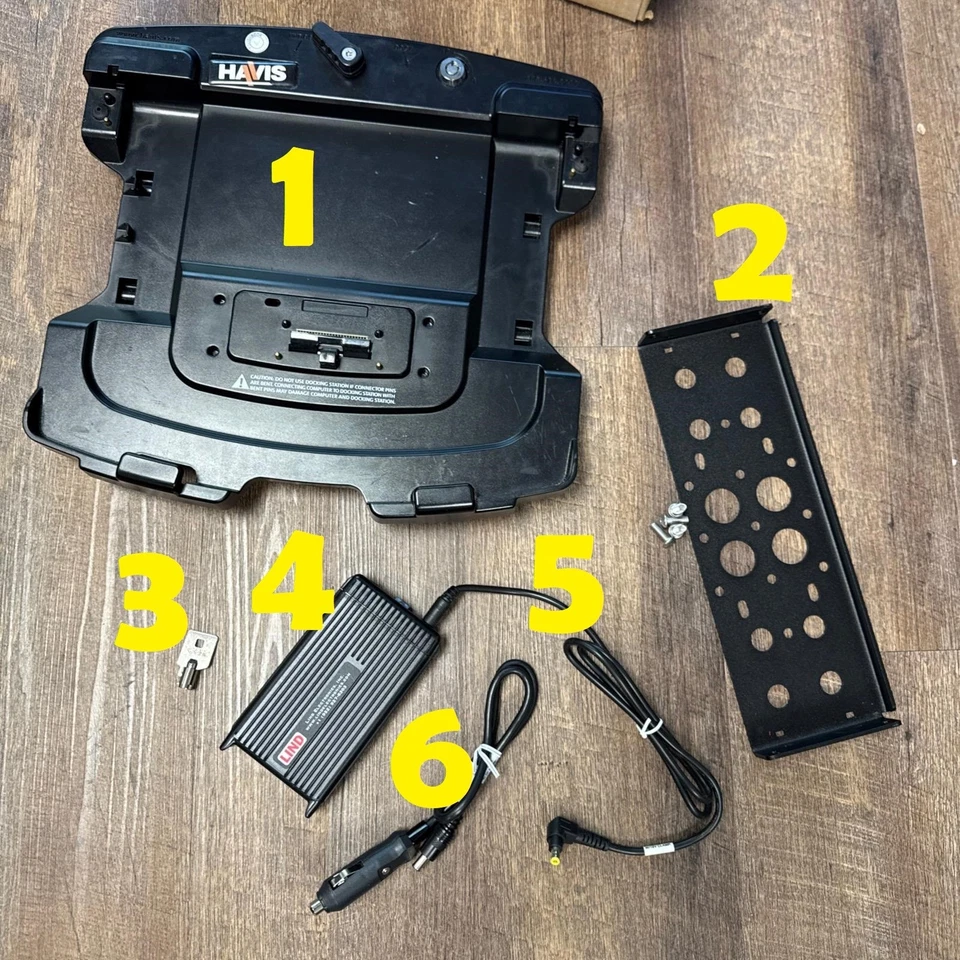 Base para libro resistente Havis DS-PAN-432 99,99 % Life Left para Panasonic CF-54/FZ-55, SET6 Foto 2 de 4