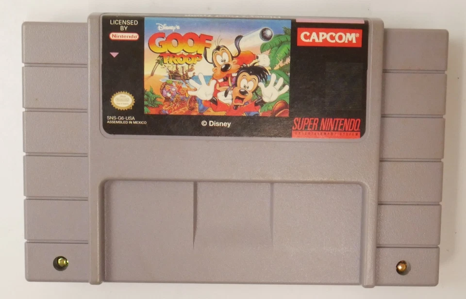 SNES Nintendo Disney's Goof Troop Cartridge w/Box & Manual - Authentic - Image 4 of 4