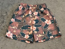 Nike Training Shorts Tropical Floral Print IB8757-029 Kids Size Medium