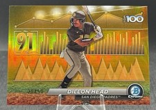 2024 Bowman Scouts Top 100 Gold Refractor #BTP-91 Dillon Head /50 Padres