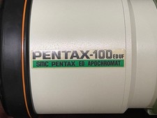 PENTAX 100EDUF D100mm F4 Astronomical Telescope with Case Tested Good working