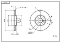 Hart 2X Bremsscheiben Ø 258 BelüFtet FüR Mazda 2 De_ DH_3 DE