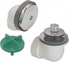 Manufacturing 901-LT-PVC-CP Lift and Turn Bath Waste, 1.5-Inch, Chrome Plated