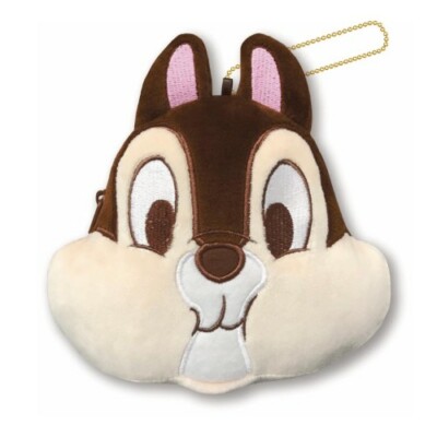 Disney Chip 'n Dale フェイスクッション 2個セット Disney Chip & Dale Chubby Cheeks Stuffed Toy Pouch Set Cute Puffy