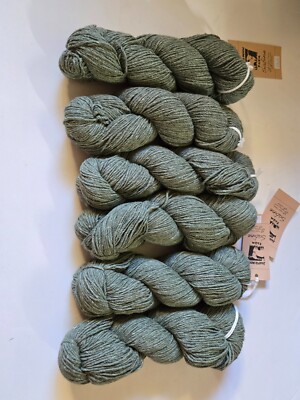 Juniper Moon Farm 6-skein Sabine Yarn Knit llama/merino wool/cotton 08 green