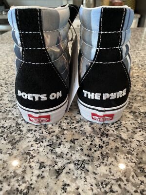 Vans Poets On The Pyre High Top Sneaker US 8.5 New Frances Stark 